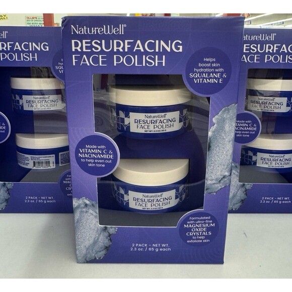 2-pack of NatureWell Resurfacing Face Polish OLSHB - Picture 1 of 2